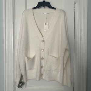 Good American White Women's Cardigan Size L / XL New With Tag
